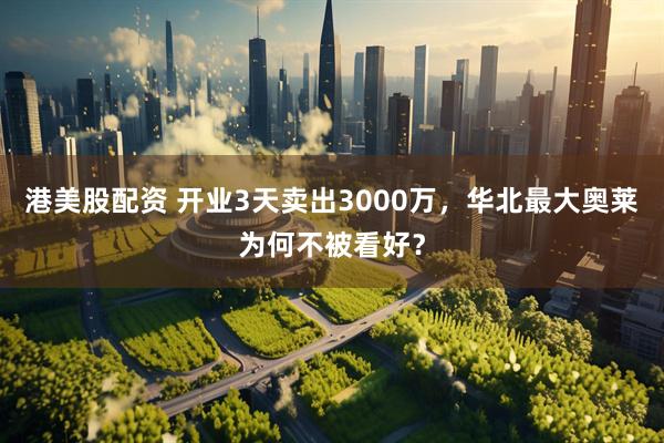 港美股配资 开业3天卖出3000万，华北最大奥莱为何不被看好？